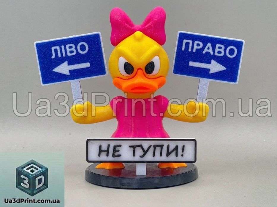 Качка утка  право -ліво  «Не тупи» на панель авто (іграшка в машину)