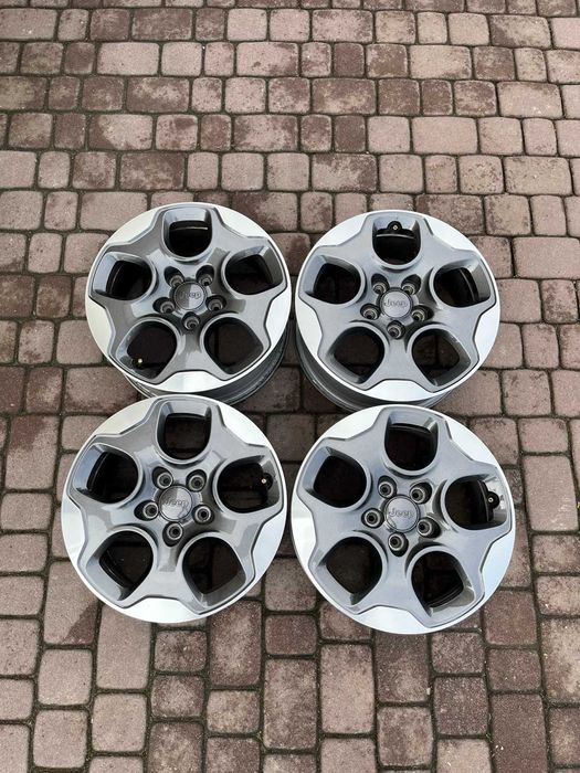 Oryginalne alufelgi Jeep 5x110 16 cali CZUJNIKI RENEGADE Bicolor