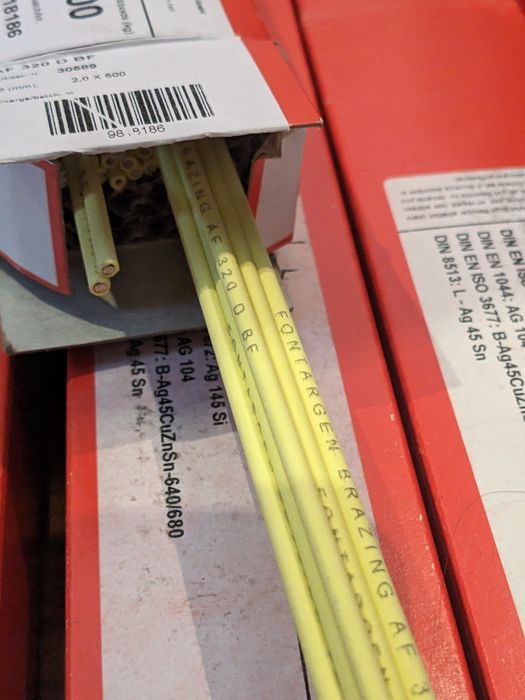 Припій срібний 45% з флюсом, Fontargen AF 320. ПСР45