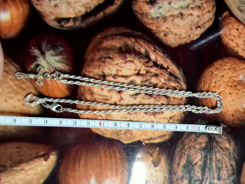 Кулон подвес крестик с цепочкой