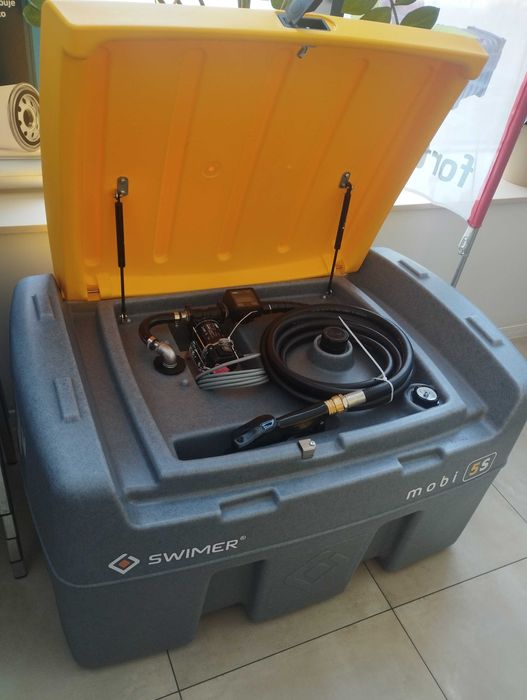 Zbiornik mobilny 400 l z linią napełniającą i 6 m wężem