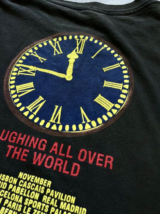 90х годов винтажный мерч Футболка рок гру Thunder Rock Band World Tour