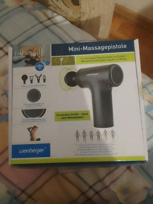Ручний антицелюлітний масажер weinberger mini-massagepistole пістолет