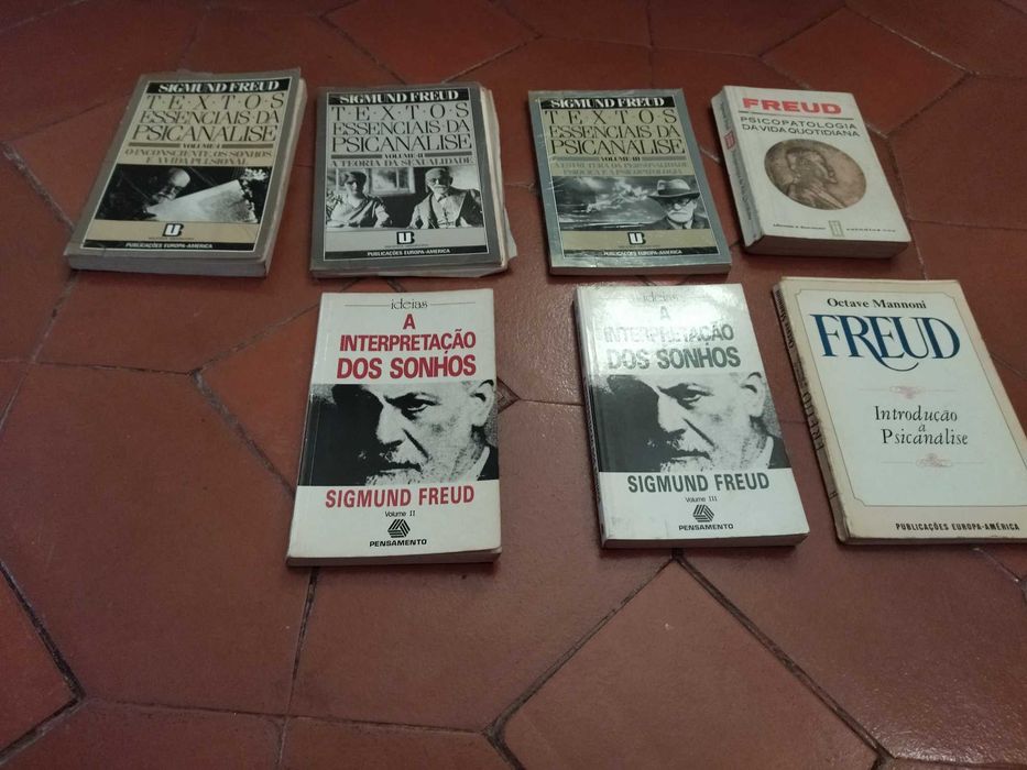 Psicanálise | Coleção de 8 livros de S. FREUD | "Psicopatologia.." etc