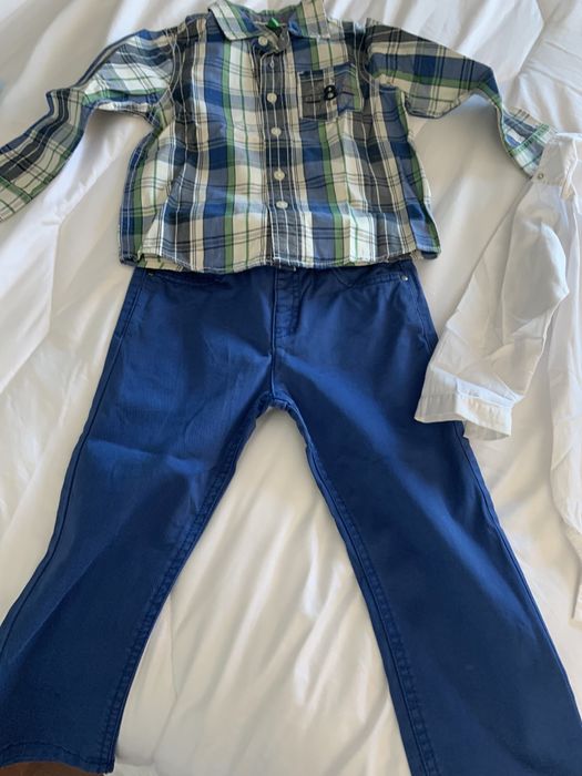 Conjunto 1 calças e 2 camisas ( 2 anos)