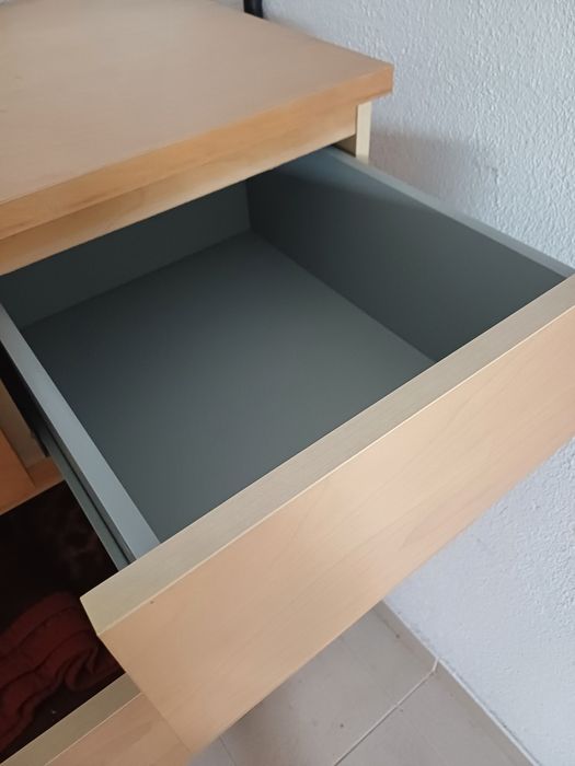 Cómora Ikea Madeira 6 Gavetas Malm