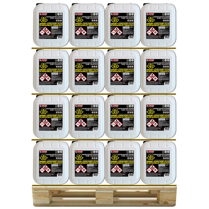 Koncentrat zimowego płynu do spryskiwaczy -70°C dla firm na FV DORIS 800L Paleta 40szt x 20L z lejkiem