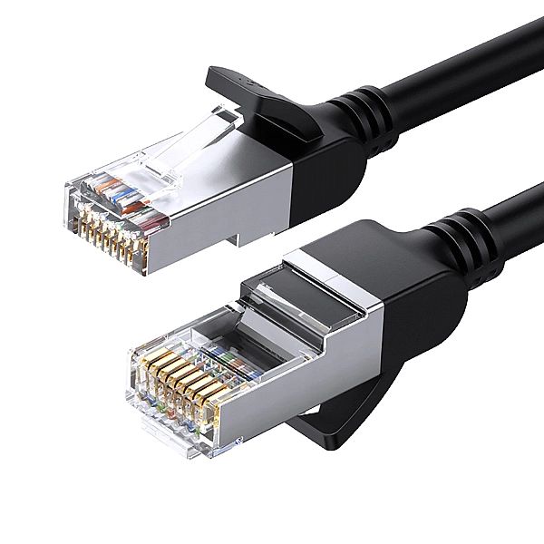 Kabel Ugreen NW101, 50191 Ethernet Cat 6 U/UTP okrągły 1m - czarny