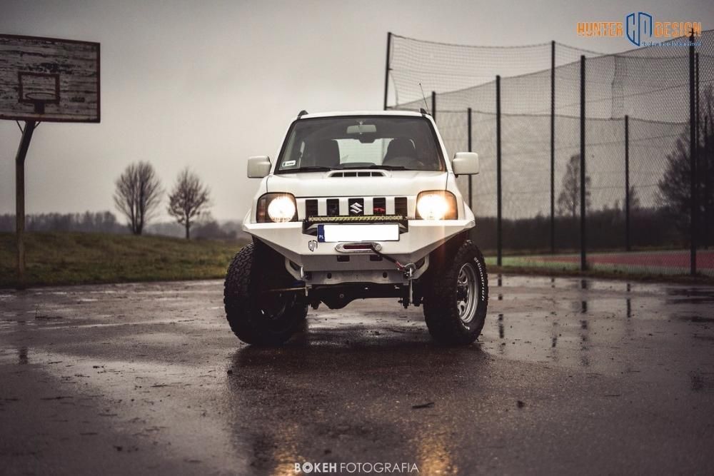 Zderzak stalowy wyciągarka Suzuki Jimny HUNTER DESIGN