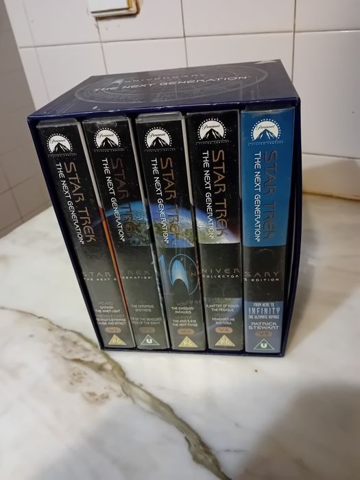 Conjunto de 5 Cassetes Vhs Star Trek 10th Anniversary