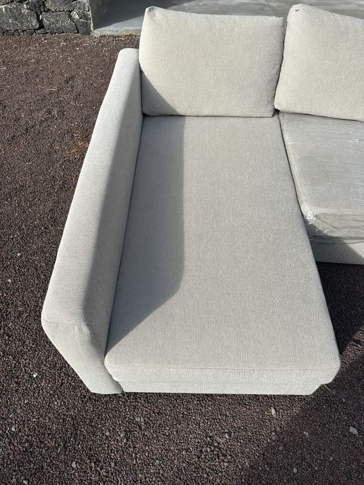 Sofa chaise longue sofa-cama e com arrumacao