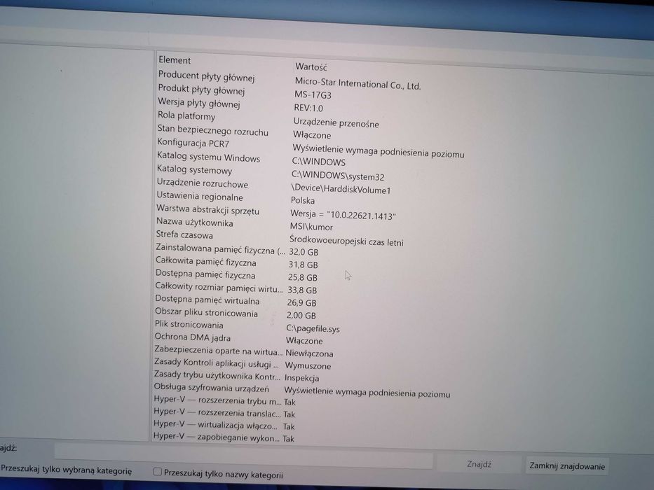Sprzedam Laptop msi