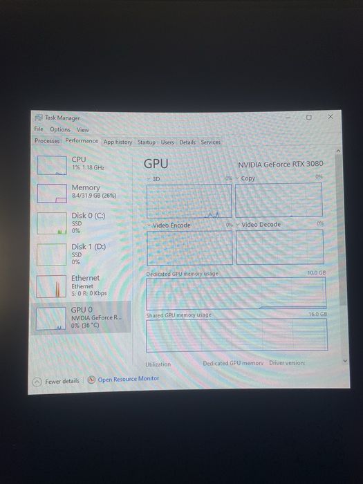 Desktop gaming 3080 10gb