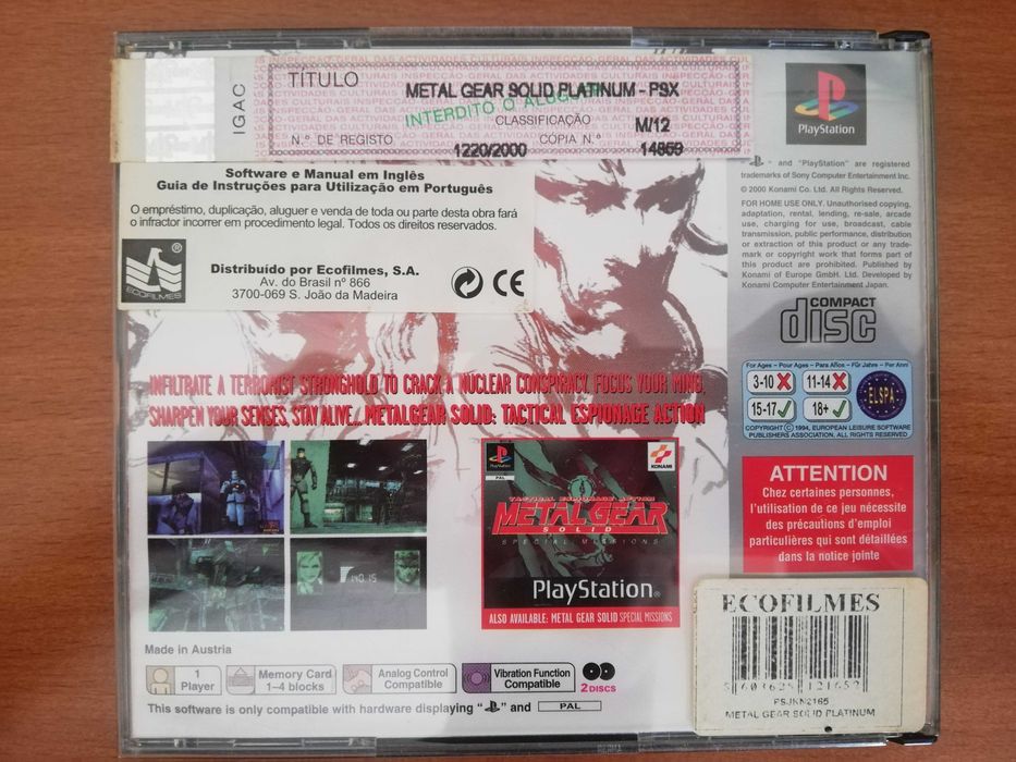 Metal Gear Solid [PS1] - Completo
