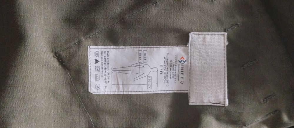 Mundur S/R wzór 123 up ,bluza + spodnie z paskiem .