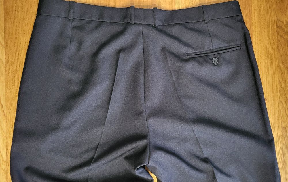 Spodnie męskie czarne garniturowe eleganckie XL 54