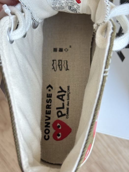 Нові чоловічі кеди Converse Chuck Taylor All Star 70s x Comme des Garçons PLAY