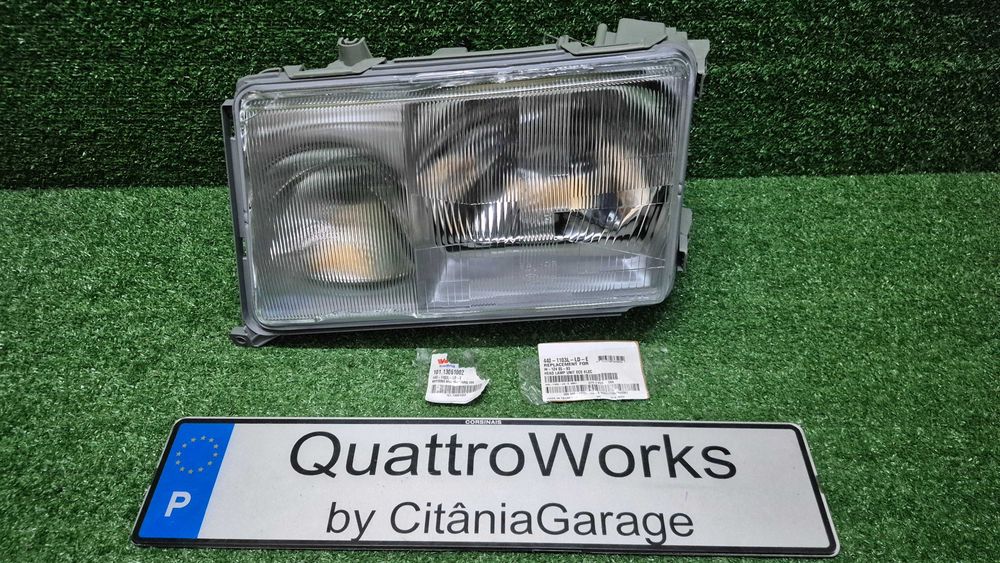 Otica Farol Esquerdo Mercedes W124 C124 S124 A124 1984 a 1993 Ref. 440-1103L-LD-E NOVO DEPO C/DANO