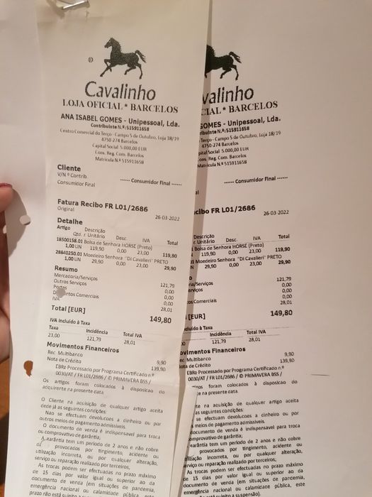 Cavalinho saco de senhora