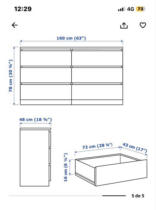 Comoda Malm Ikea