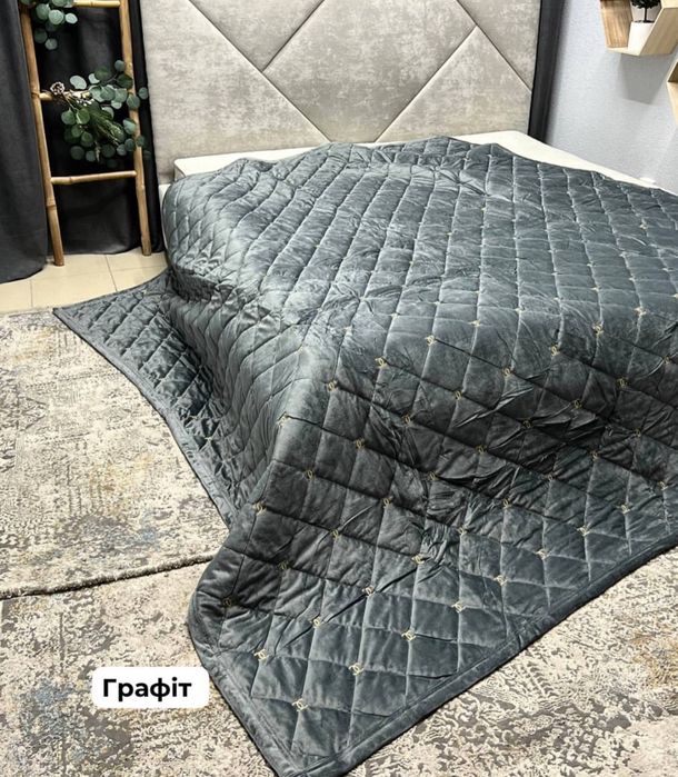 Суперціна! Велюрове покривало на ліжко велюровое покрывало