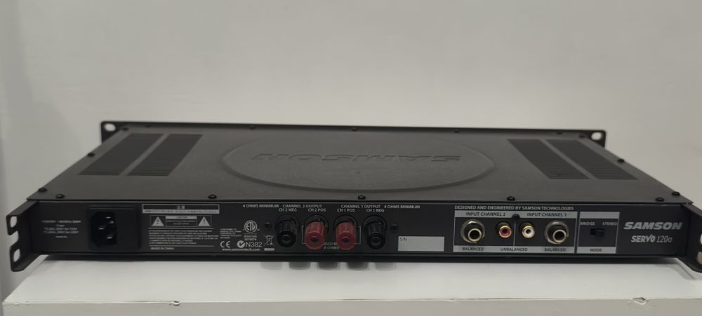 Wzmacniacz końcówka mocy Samson Servo 120a studyjny stereo rack