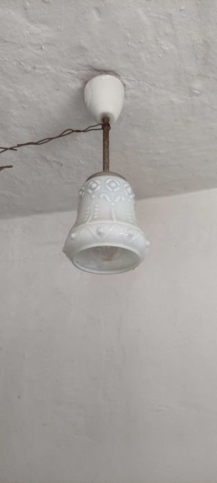 Dwa małe żyrandole prl