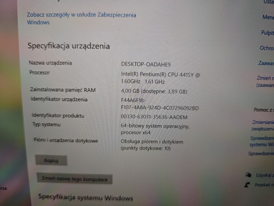 Tablet Microsoft Surface Go 1824 4/64GB bogaty zestaw