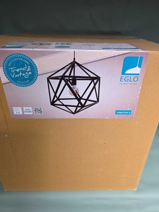 Lampa wisząca w kształcie rombu w stylu vintage Eglo Embleton