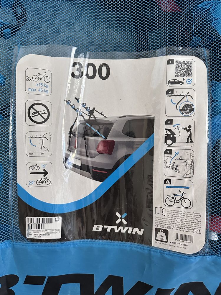 Btwin 300 rear car bike rack shop