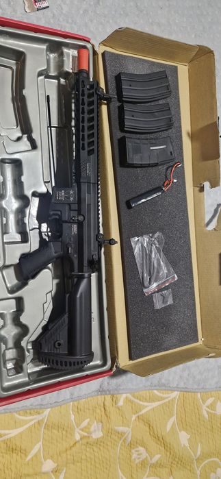 Arma de airsoft ics cxp-yak sbr1 preto