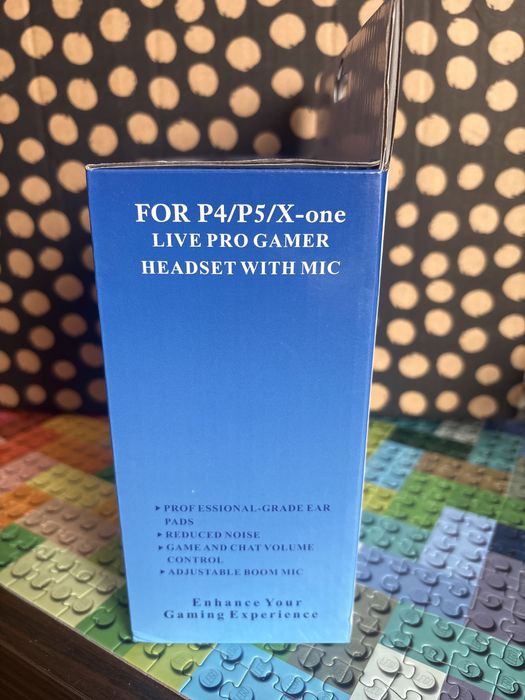 Słuchawki nauszne z mikrofronem, przewodowe