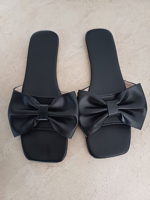 Klapki damskie z kokardą roz. 39 NOWE