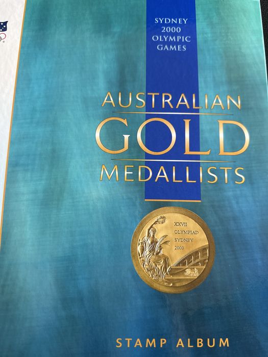 Album de selos Australian Gold Medalists 2000