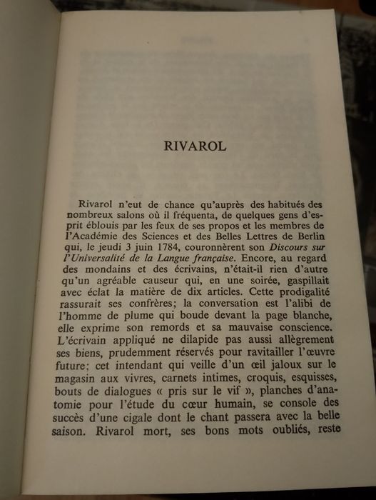 Journal politique national Antoine de Rivarol