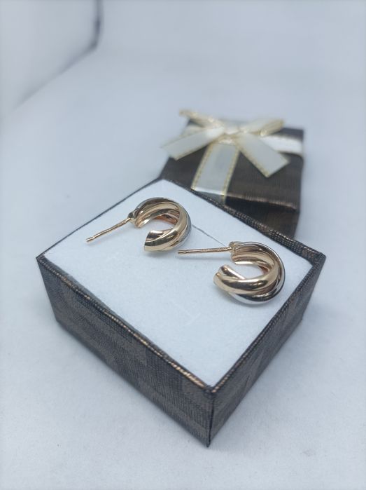 Złote kolczyki złoto 583 sztyft