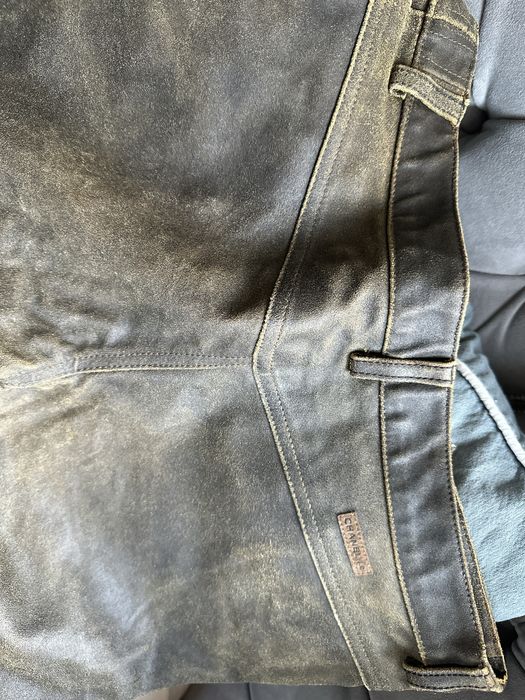 Spodnie Chanel skora i jeans .