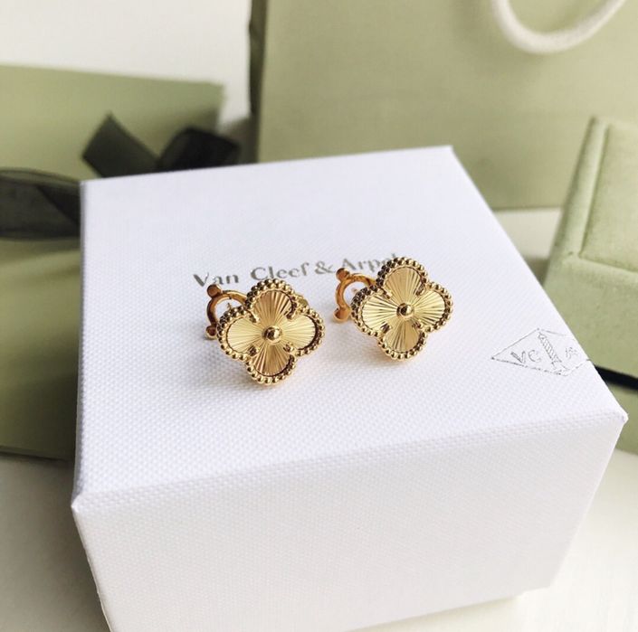 Сережки Van Cleef напилення золота останні