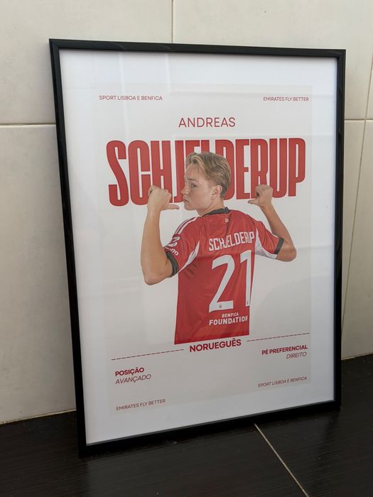 Poster SLB - Shjelderup com moldura