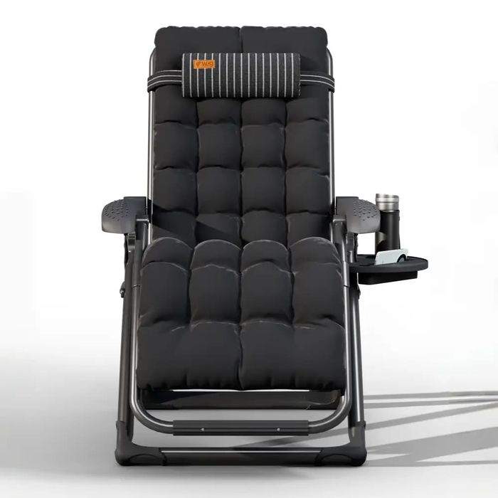 Крісло шезлонг Zero Gravity WCG S13-PP Mafia зі смугастим полотном