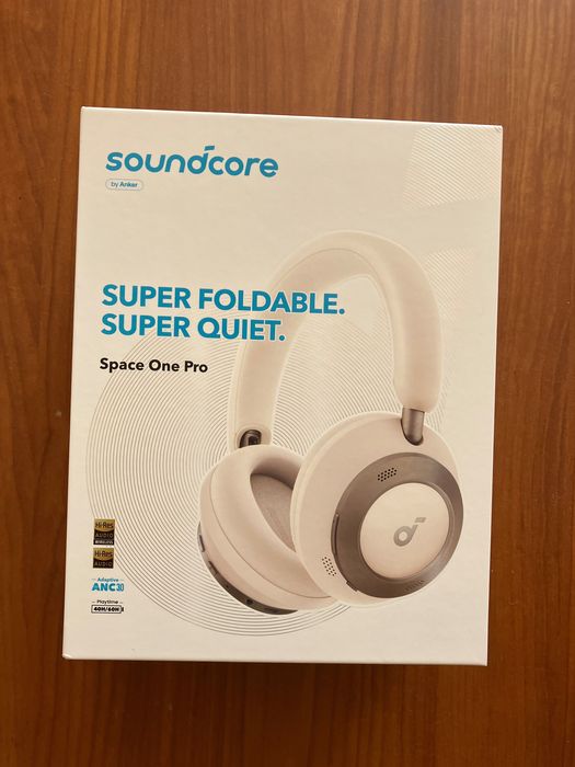 Навушники Anker SoundCore Space One Pro Hi-Res Audio/LDAC. Білі. Нові