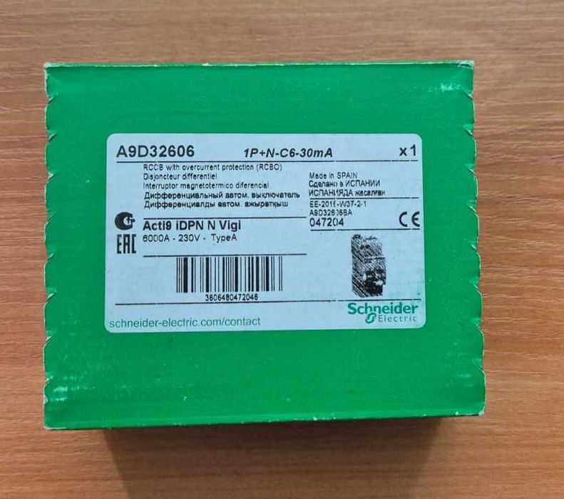 Wyłącznik różnicowonadprądowy 2P C 6A 30mA typ A, iDPNNVigi-C6-30-A | A9D32606 Schneider Electric szt.3
