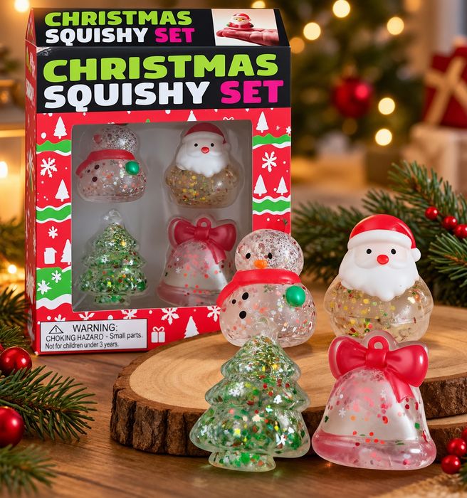 Świąteczne Squishy zestaw