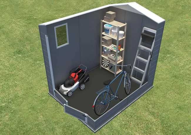 Abrigo de Jardim em resina Keter 1.86X2.37M ÁREA ÚTIL 3.75M2