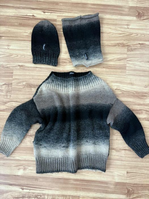 Sweter komin i czapka ombre Minouu rozmiar uniwersalny