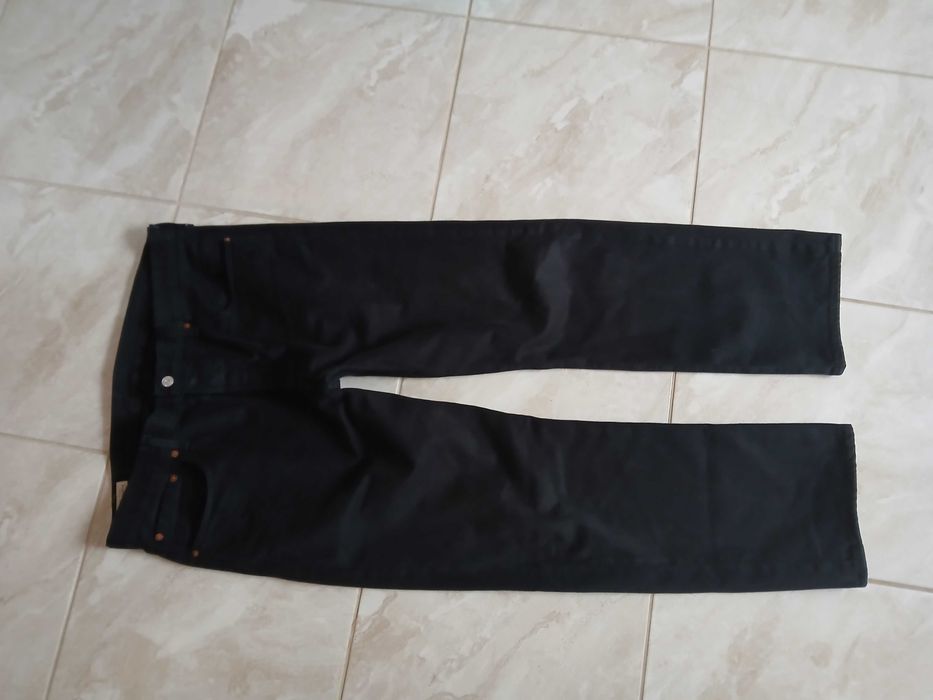 Levis 501 czarne 38/30 pas:2x50-52cm