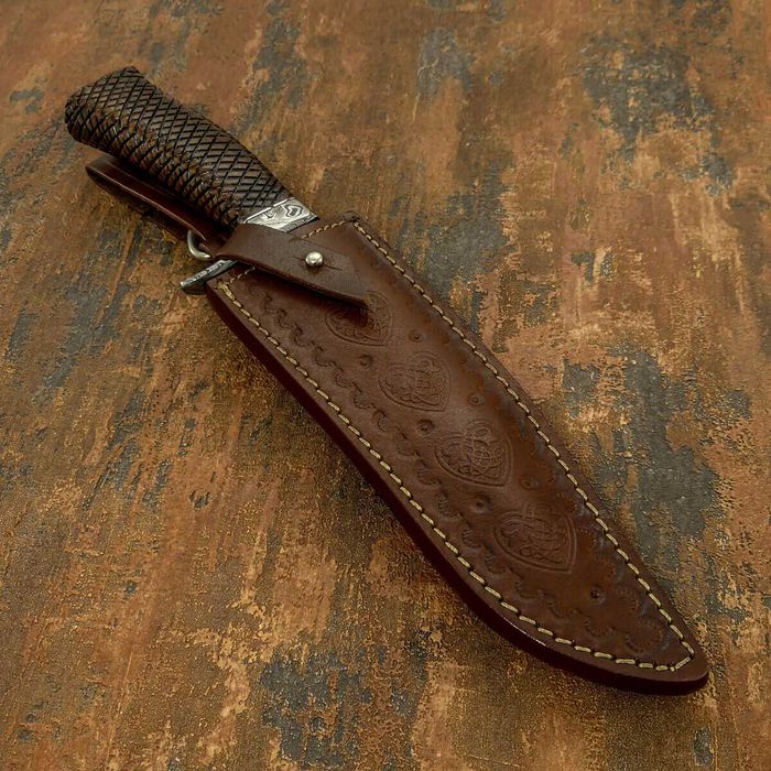 IMPACT nóż Bowie myśliwski Damast z Damastu DM 894 m