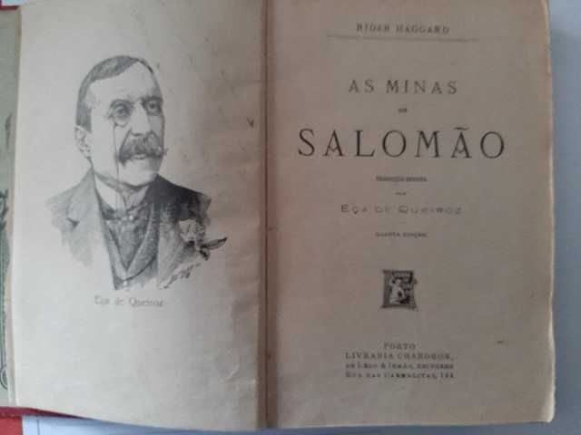 (Antiguidade) Livro "As Minas de Salomão" 4. edição