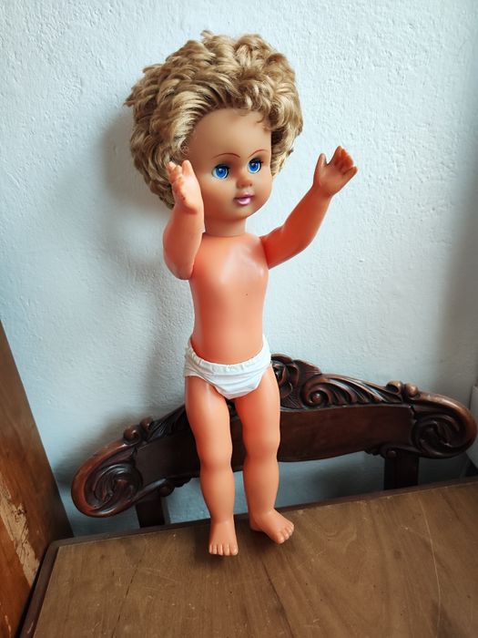 Stara Lalka PRL vintage 50 cm Krawal