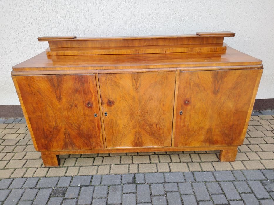 Zgrabny bufet / duża komoda art deco / stan bardzo dobry